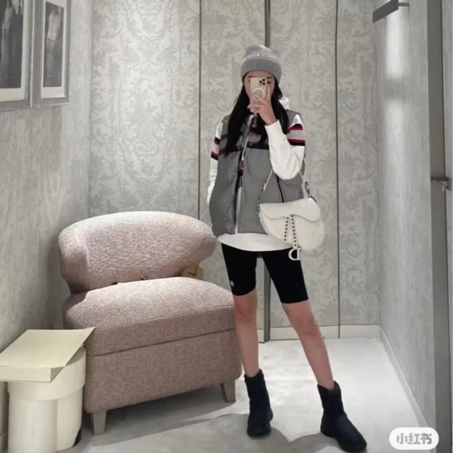 christian dior 迪奧 SADDLE M 白色 卯釘雙背帶 羊皮 馬鞍包 肩背包 手提包 斜背包 側背包-5