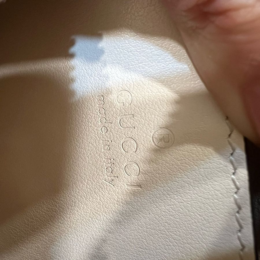 ෆ 𝙂𝙪𝙘𝙘𝙞 𝟮𝟬𝟮𝟯新款 GG Marmont相機包 珍珠白🫧-15
