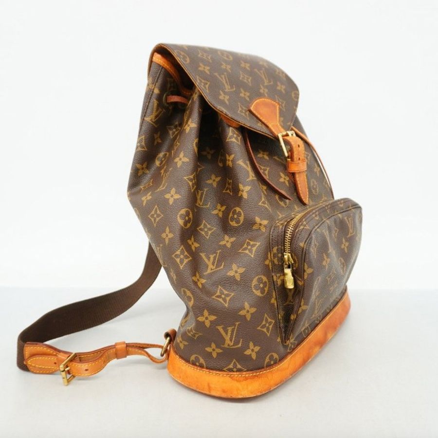 【日本二手】Louis Vuitton 後背包 Monogram Montsouris M51135 棕色女款-1