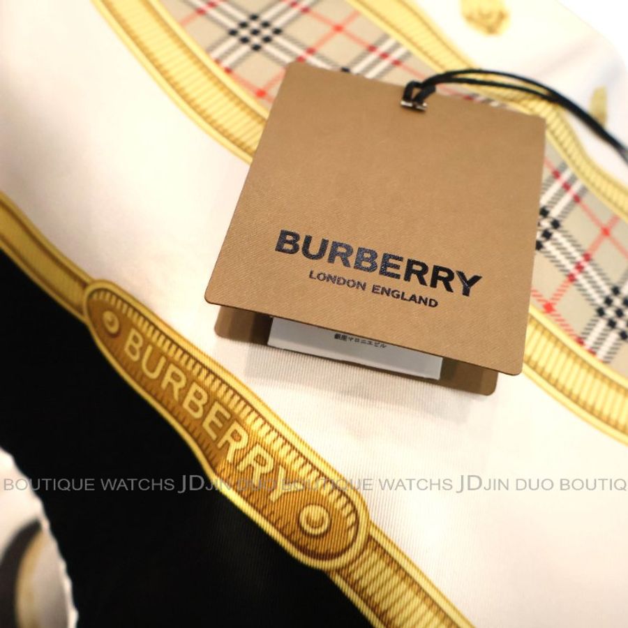 金鐸精品~C754 BURBERRY 博柏利 SILK桑蠶絲城堡圖紋披肩大方領巾 全新品-7