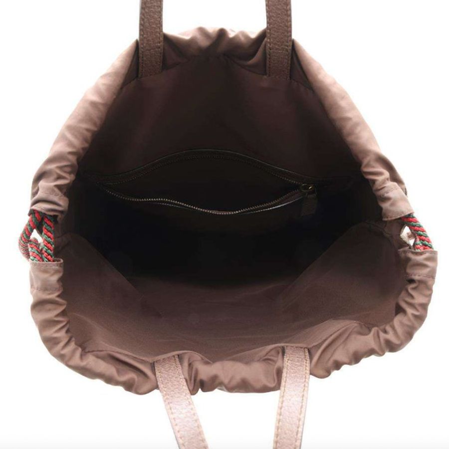 【Gucci聯名款】Gucci X Supreme 抽繩虎頭後背包-4