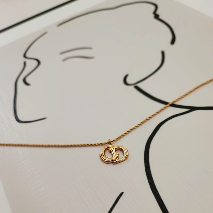 DIOR Vintage Necklace 中古 項鏈 頸鏈 鎖骨鏈-0