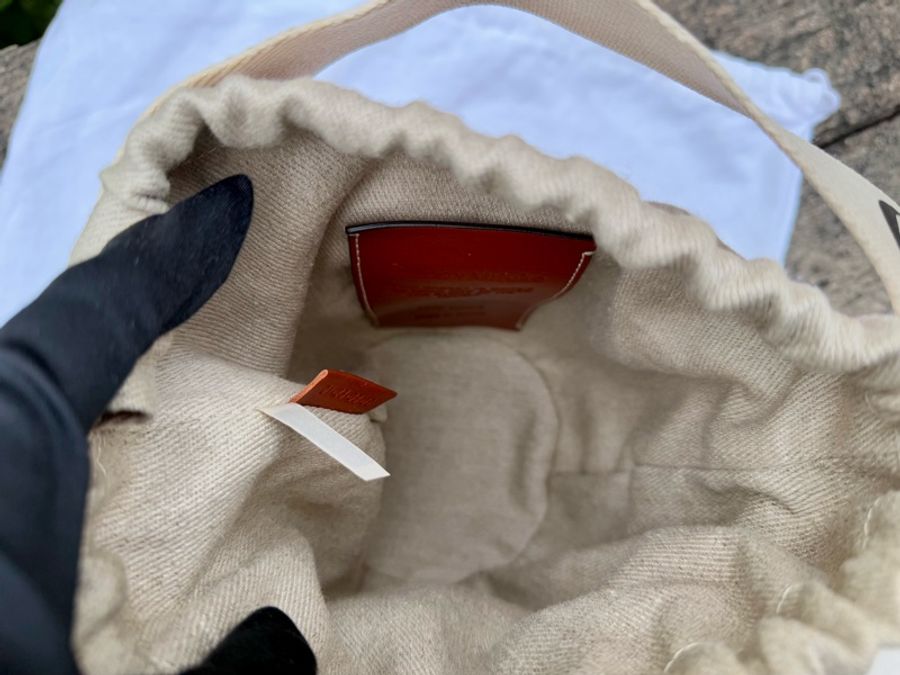 近新CHLOE Woody Small Basket 草編 手提 斜背 水桶包-9