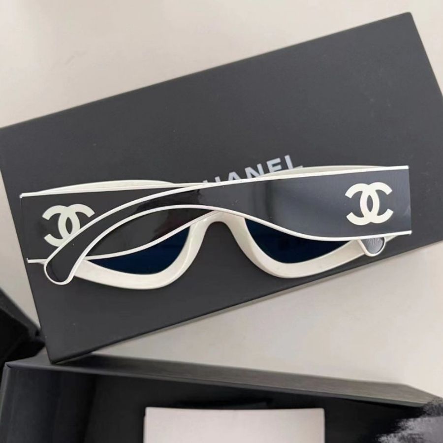 Chanel 6056 黑色配色超好看 太陽眼鏡 全新全配-5