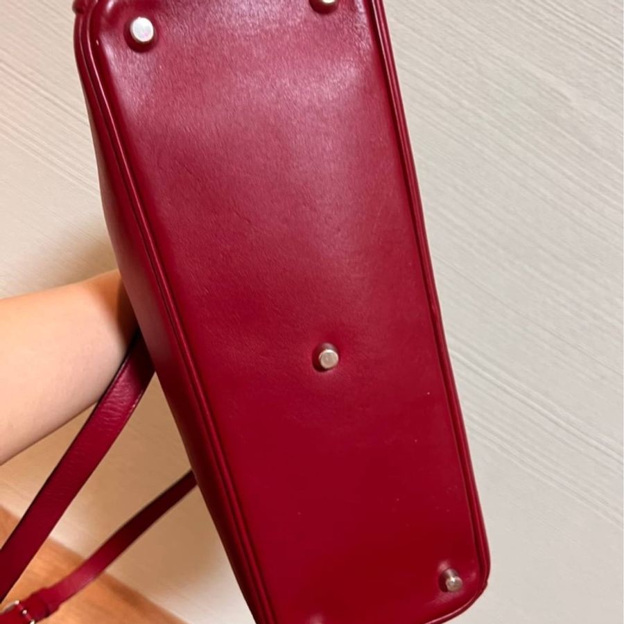 Dior vip diorissimo 紅色 黛妃包 戴妃包 化妝包 肩背包 手提包 斜背包-9