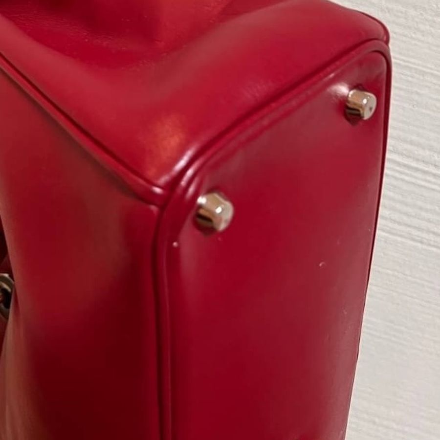 Dior vip diorissimo 紅色 黛妃包 戴妃包 化妝包 肩背包 手提包 斜背包-31