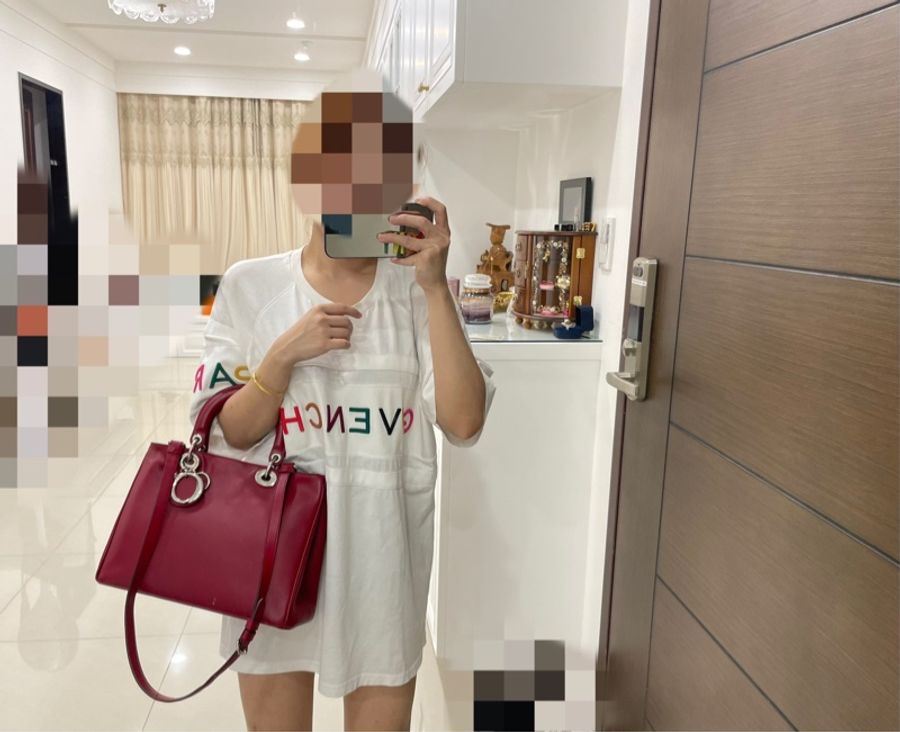 Dior vip diorissimo 紅色 黛妃包 戴妃包 化妝包 肩背包 手提包 斜背包-21