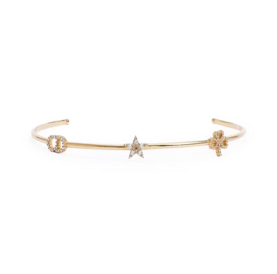 CHRISTIAN DIOR Clair D Lune Headband星星 幸運草 金色 髮圈 髮箍 髮帶 髮飾 頭飾-0