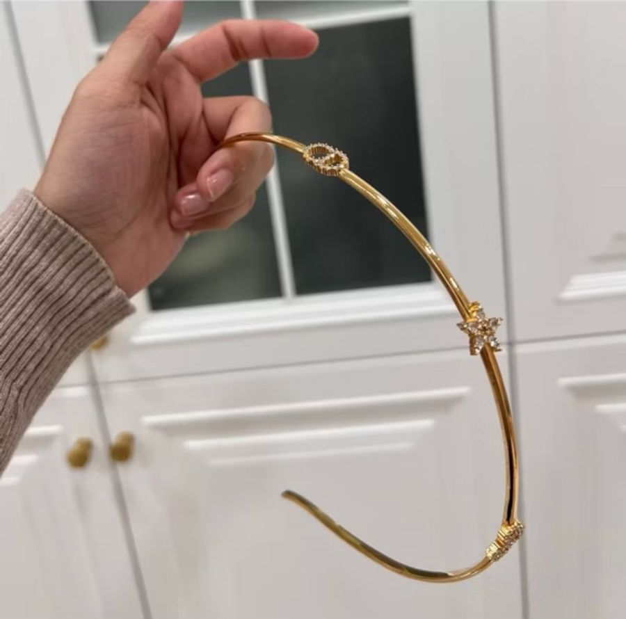 CHRISTIAN DIOR Clair D Lune Headband星星 幸運草 金色 髮圈 髮箍 髮帶 髮飾 頭飾-1