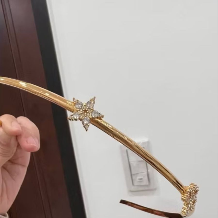 CHRISTIAN DIOR Clair D Lune Headband星星 幸運草 金色 髮圈 髮箍 髮帶 髮飾 頭飾-4
