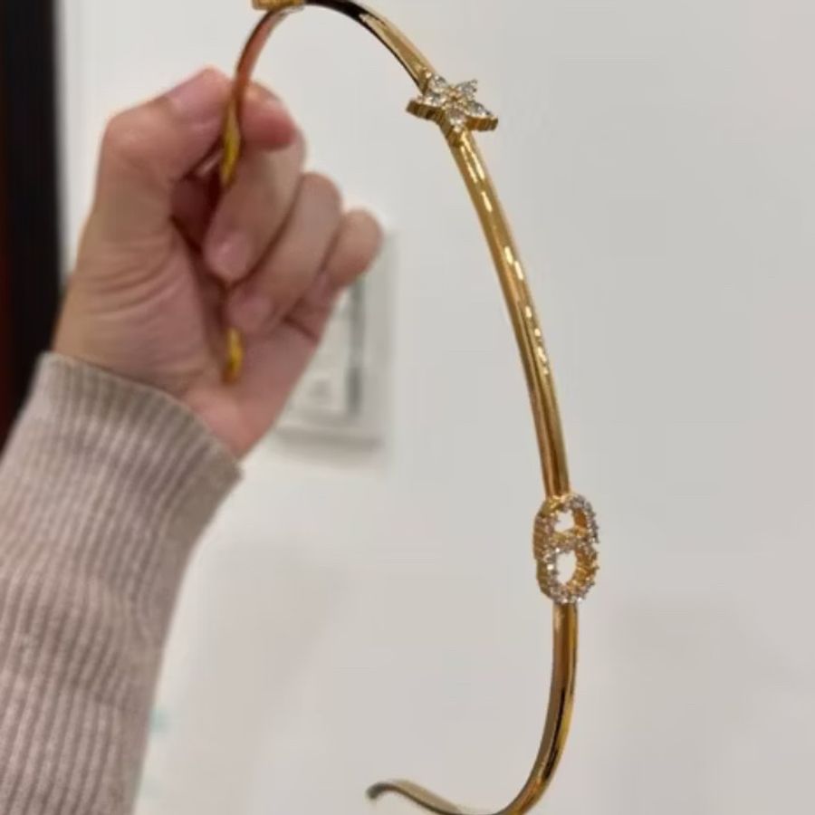 CHRISTIAN DIOR Clair D Lune Headband星星 幸運草 金色 髮圈 髮箍 髮帶 髮飾 頭飾-12