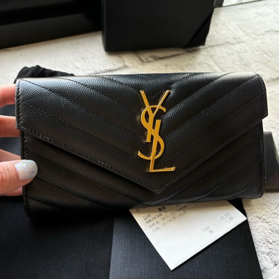 YSL SAINT LAURENT Monogram 長夾-0