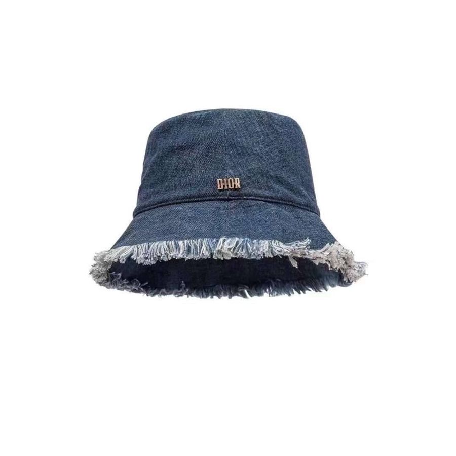 Dior 迪奧 牛仔 丹寧 牛仔帽 漁夫帽 休閒帽 帽子遮陽帽-0