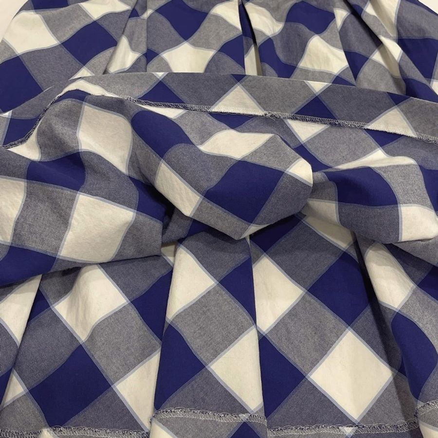 藍標新品牌BLUE LABEL CRESTBRIDGE 格紋腰帶洋裝-7