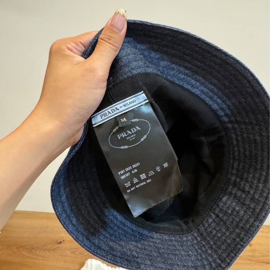 prada 丹寧 牛仔 遮陽帽 漁夫帽 休閒帽 帽子-7