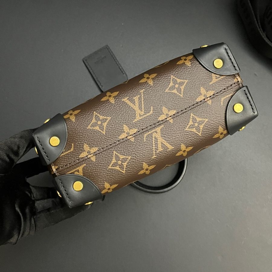 (爆滿配件‼️) LV Pepite Malle Souple 老花盒子包-11