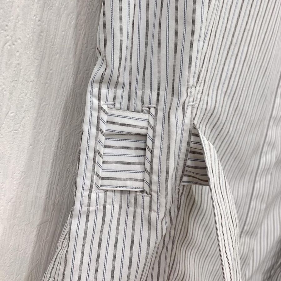 BURBERRY London England 直條紋腰帶長版上衣-6