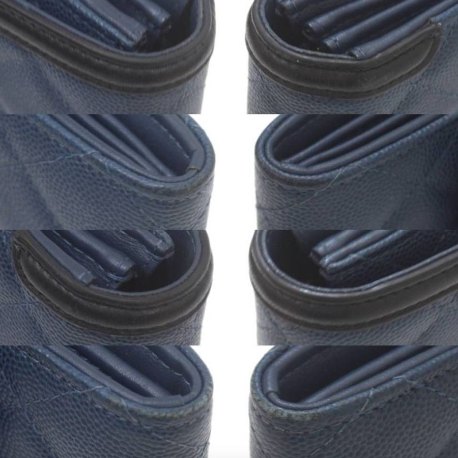【日本二手美品】CHANEL 全牛皮 雙C 長夾-4