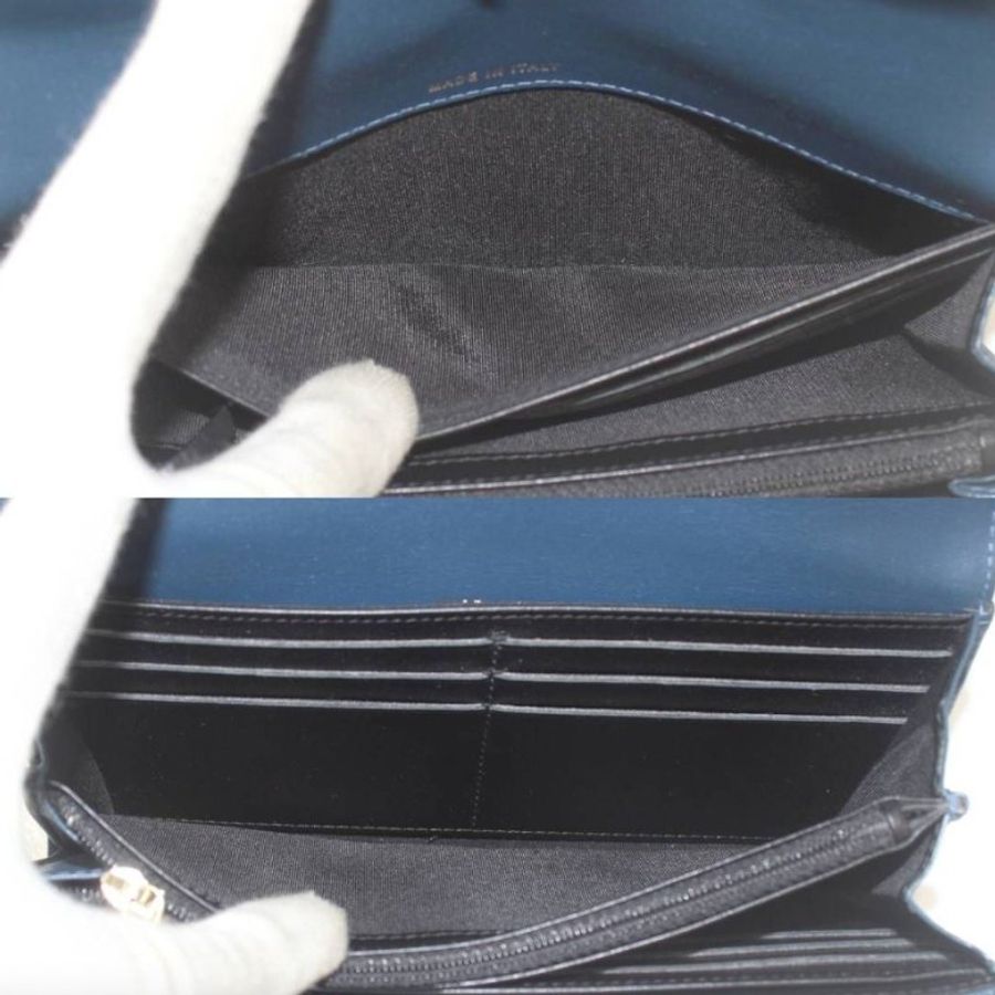 【日本二手美品】CHANEL 全牛皮 雙C 長夾-6