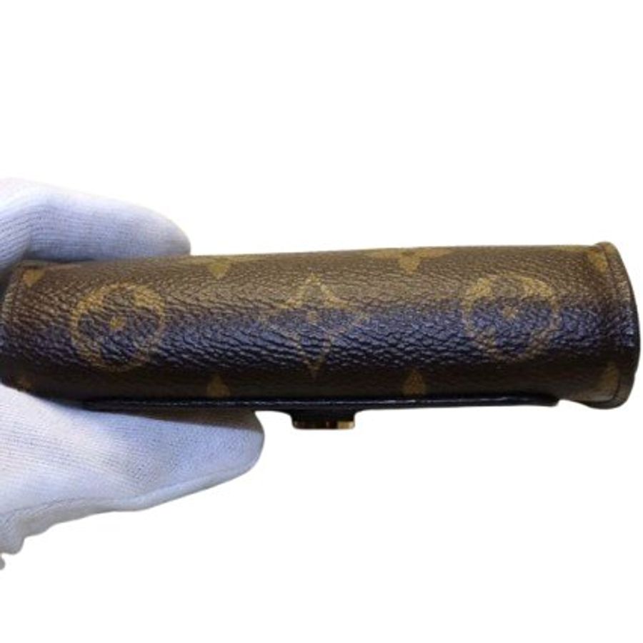【LV稀有二手】老花雙折錢包 LV金釦 Louis Vuitton Monogram Giant Reverse Portefeuille Juliet-3