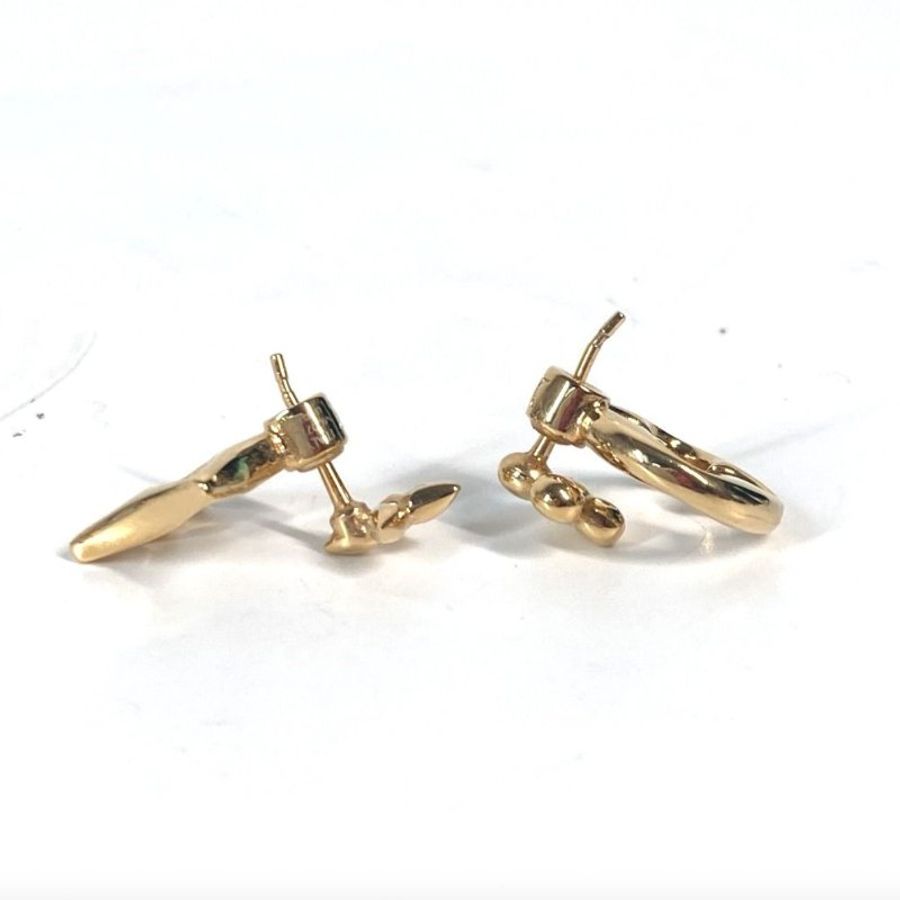 【MIZU水水】LV 玫瑰金經典logo耳環 Flower Gram-4