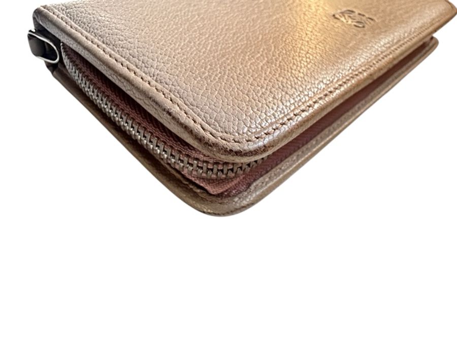 Loewe amazona 長夾 藕色-9