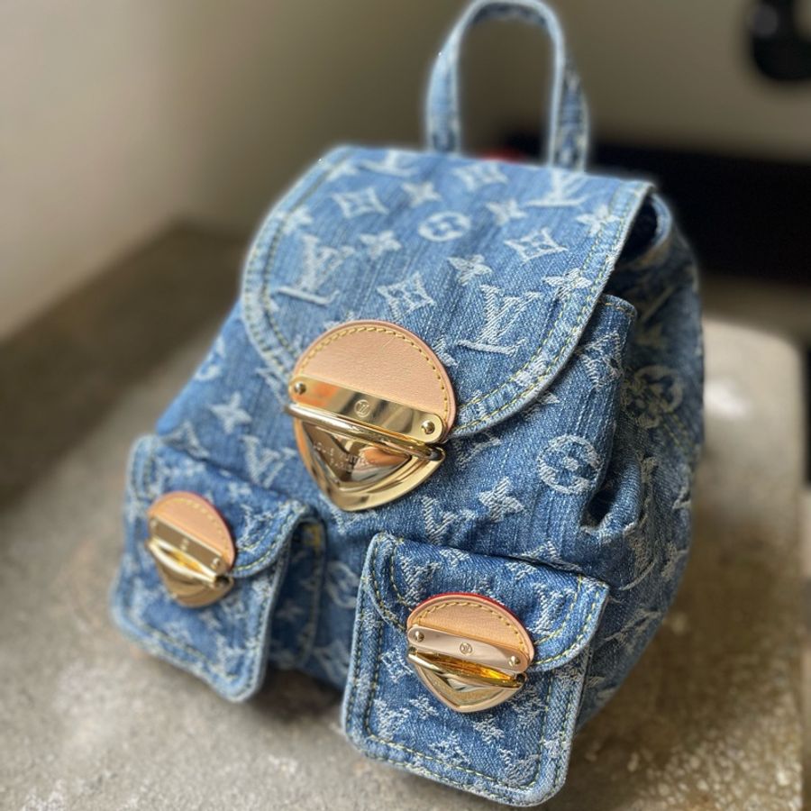 欣賞 LV Remix Denim系列 Venice後背包-0