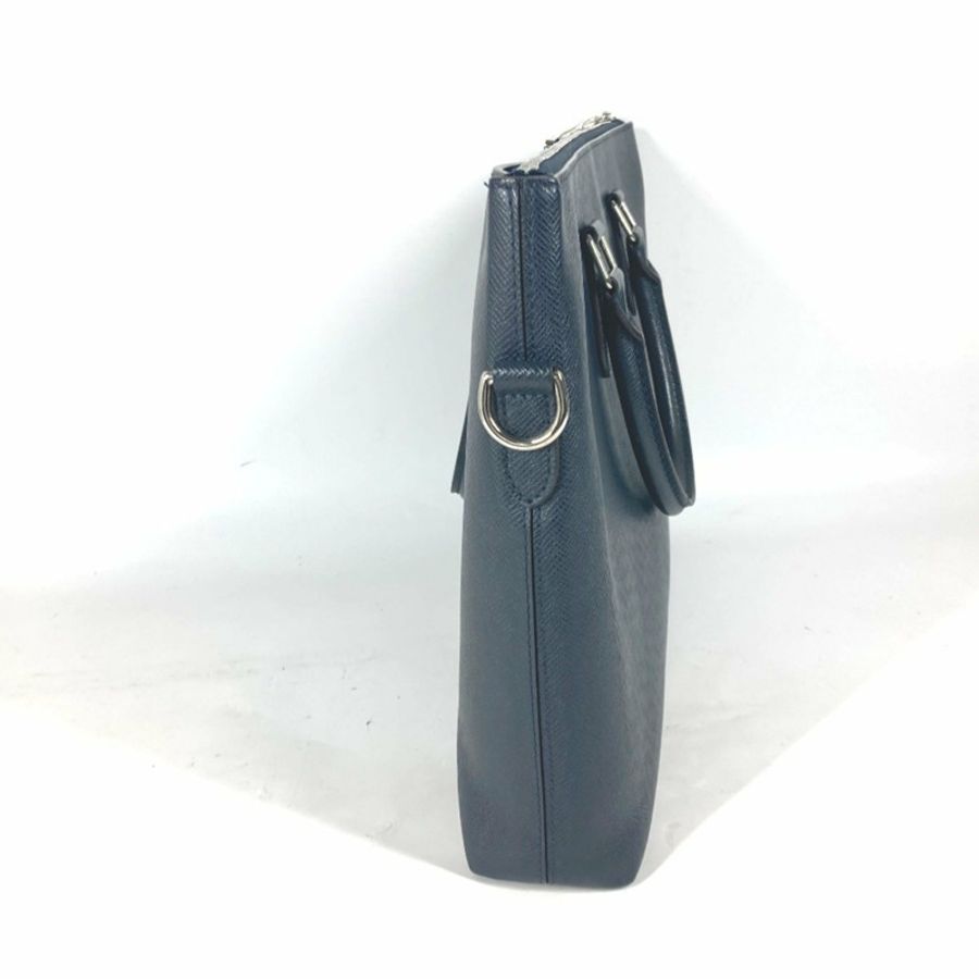 LOUIS VUITTON 路易威登 M33417 Taiga Anton 包肩皮革男士藍色海洋海軍藍-3