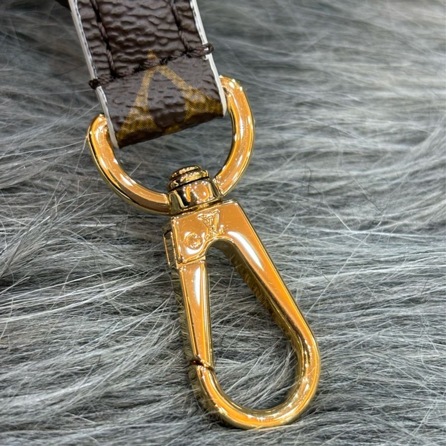 LV J02287 原花老花字紋雙面 金釦 加長帶 肩帶 肩背帶 斜背帶 背帶 NOE-7