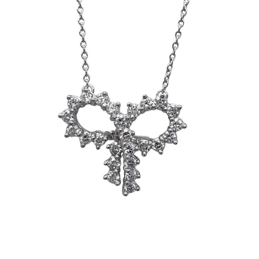 Tiffany & Co. 蒂芙尼 鉑金 鑽石 項鏈-1