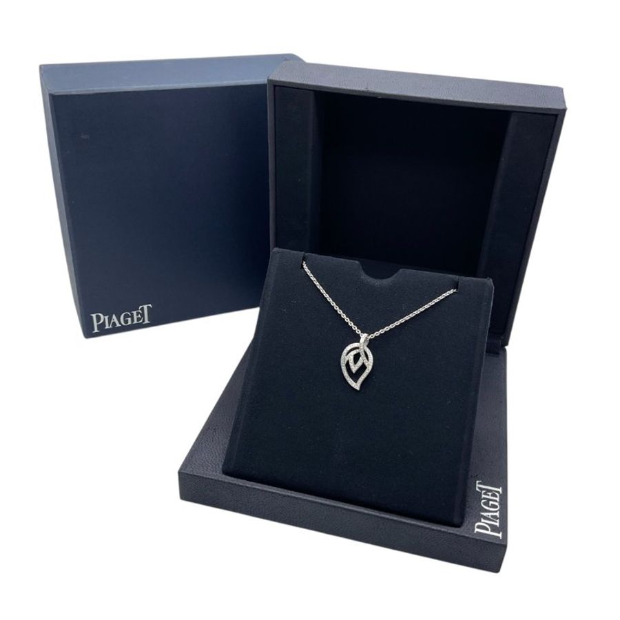 PIAGET 伯爵 18K 白金 鑽石 項鏈-7