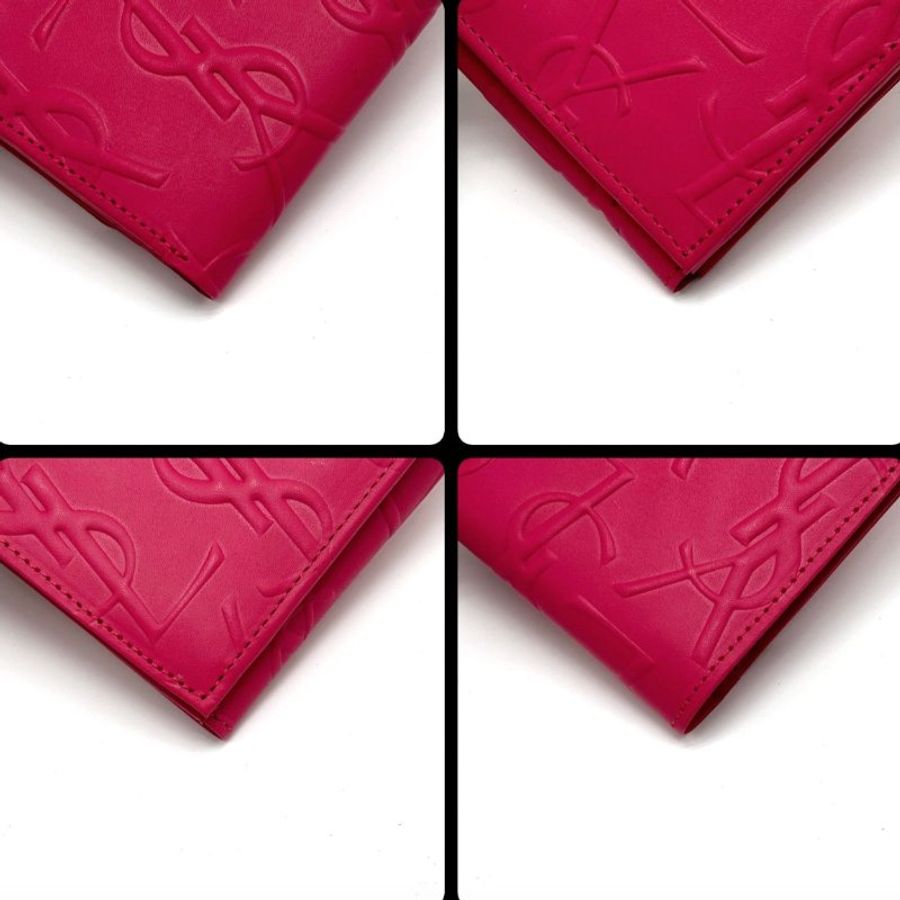 【MIZU水水】YSL 死亡芭比粉二折皮夾-4