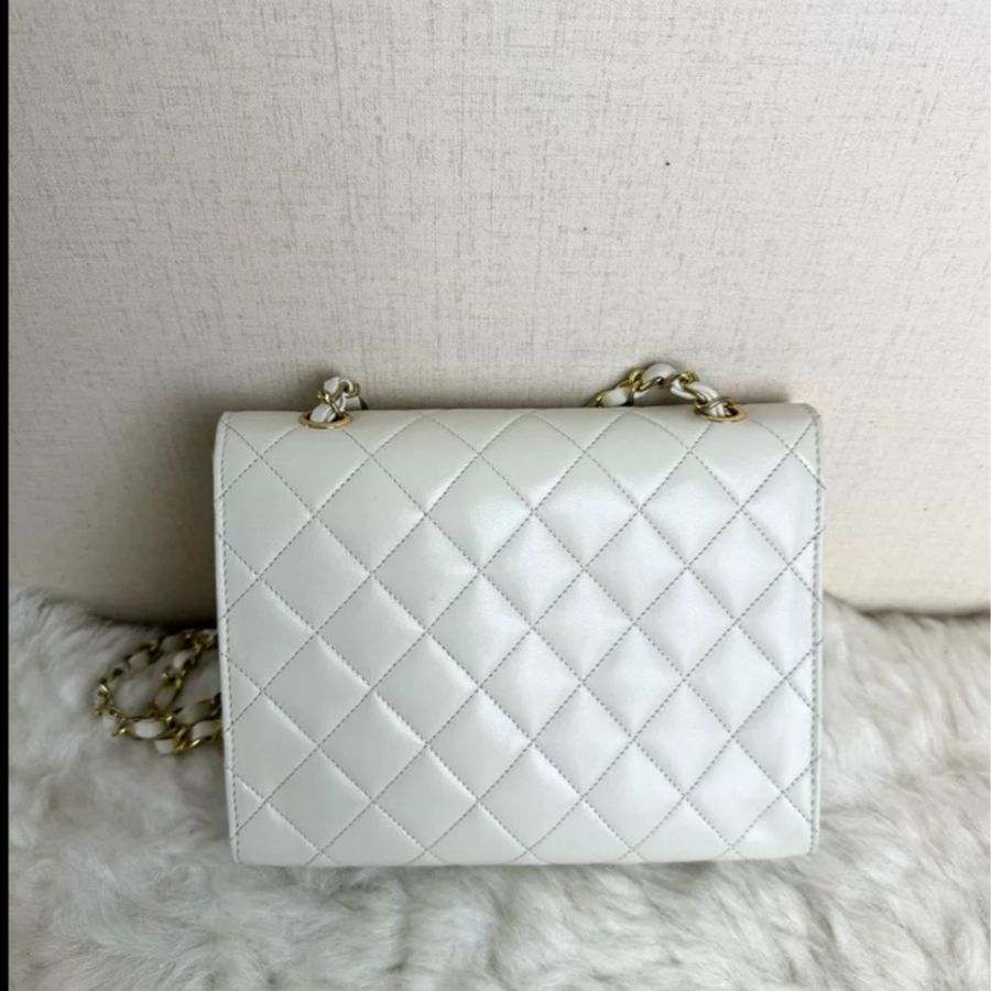 Chanel 經典大LOGO 白金信封口蓋包 #白雪公主✨ #保卡鐳標齊全✔️ #CF20-5