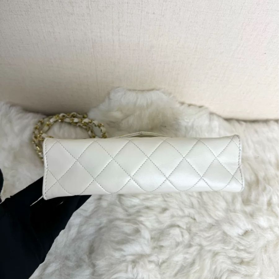 Chanel 經典大LOGO 白金信封口蓋包 #白雪公主✨ #保卡鐳標齊全✔️ #CF20-6