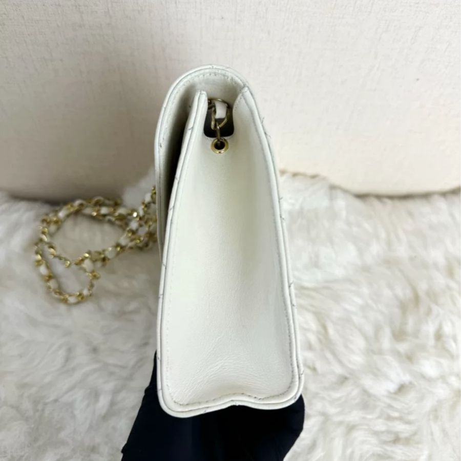 Chanel 經典大LOGO 白金信封口蓋包 #白雪公主✨ #保卡鐳標齊全✔️ #CF20-7