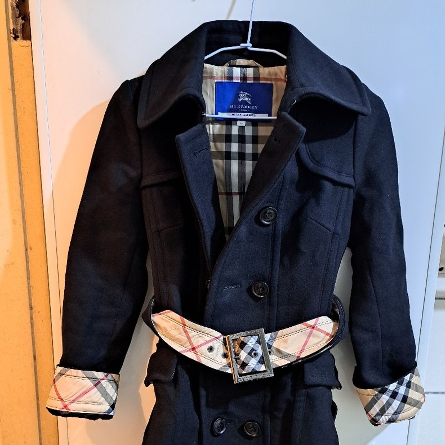 38號/幾乎全新/Burberry 藍標/女神大衣/羊毛-5