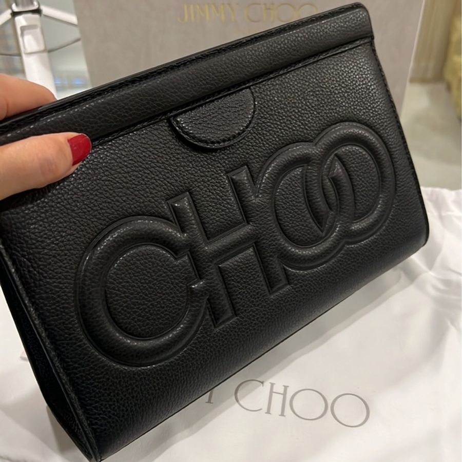 🔥🔥🔥保證真品Jimmy Choo 真皮手拿包-1