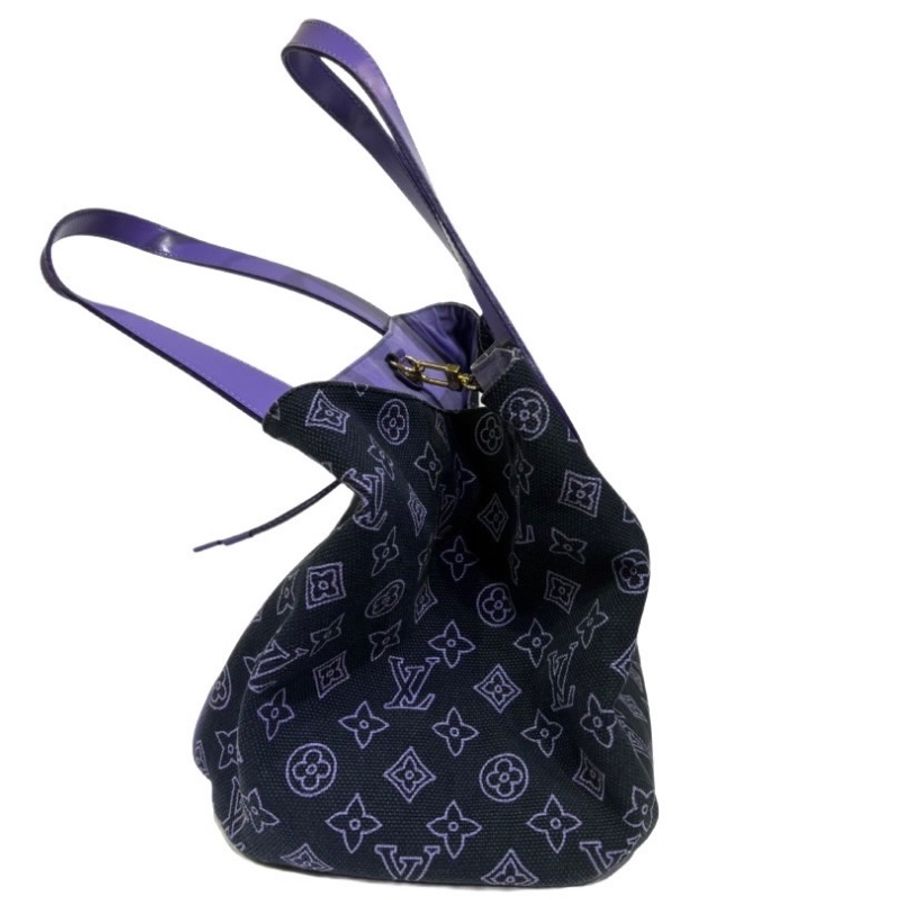 【美收精品】LV 紫色老花帆布托特包 1-581-2