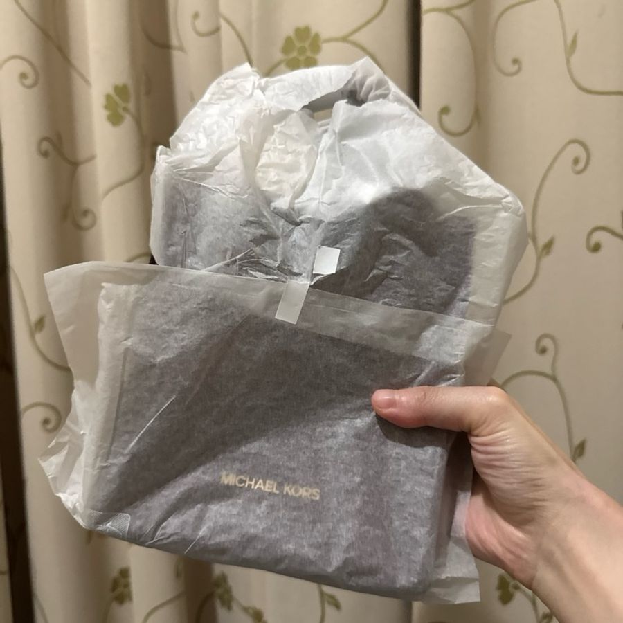 Michael Kors 荔枝皮革手提/斜背二用琴譜包(酒紅)-2