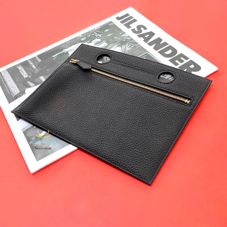 Hermès Togo牛皮 黑x金 Birkin 30 Backpocket-1