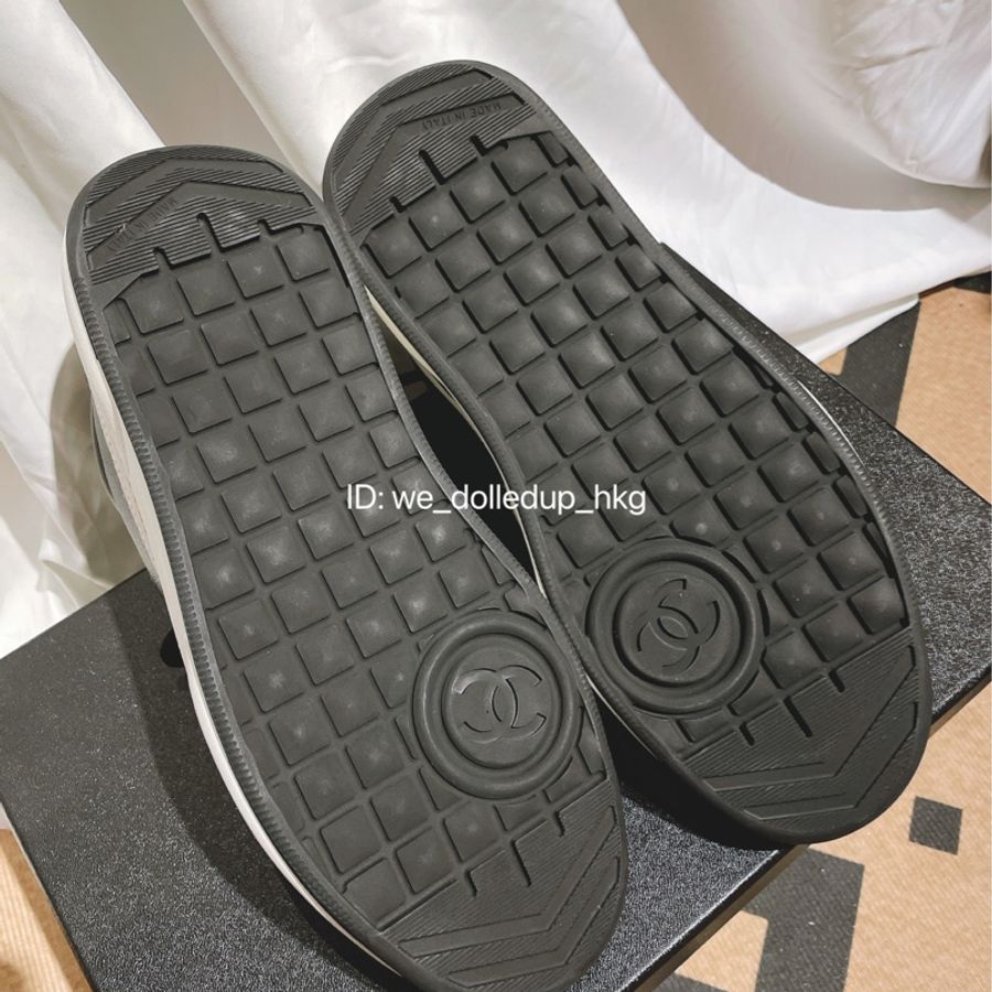 Chanel 黑白熊貓皮波鞋 38-8