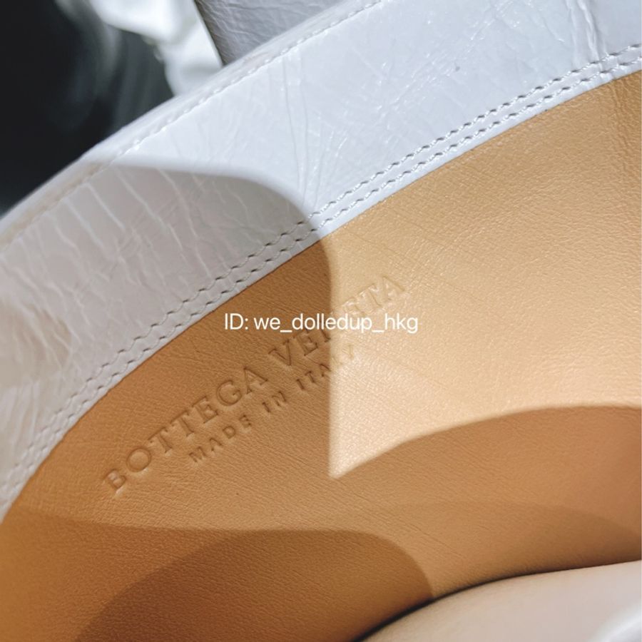BV 白色 小牛皮 高跟 boots 39-5
