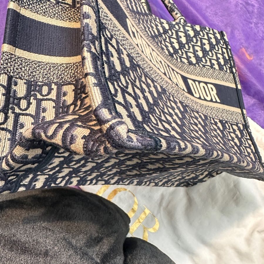 Christian Dior #DIOR老花緹花布 中號BOOK TOTE-6
