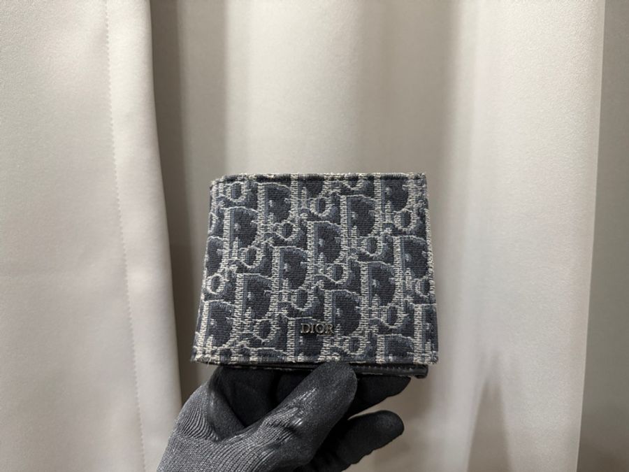 Dior 緹花短夾-4