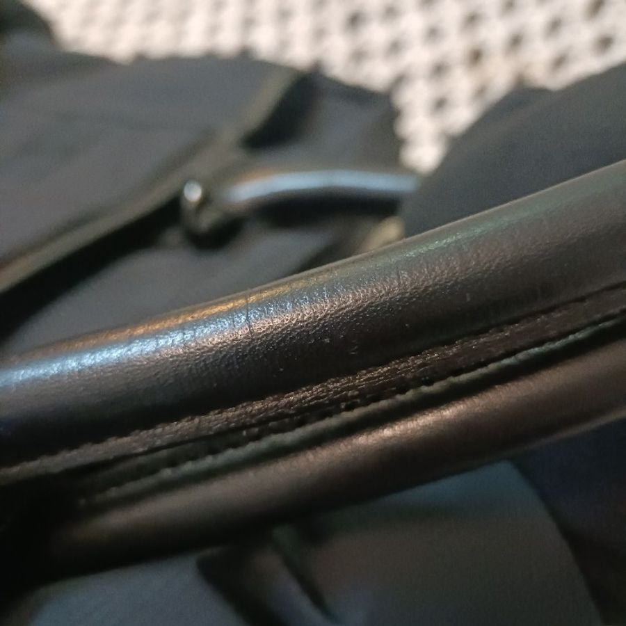 出清 burberry帆布牛皮公事包-31