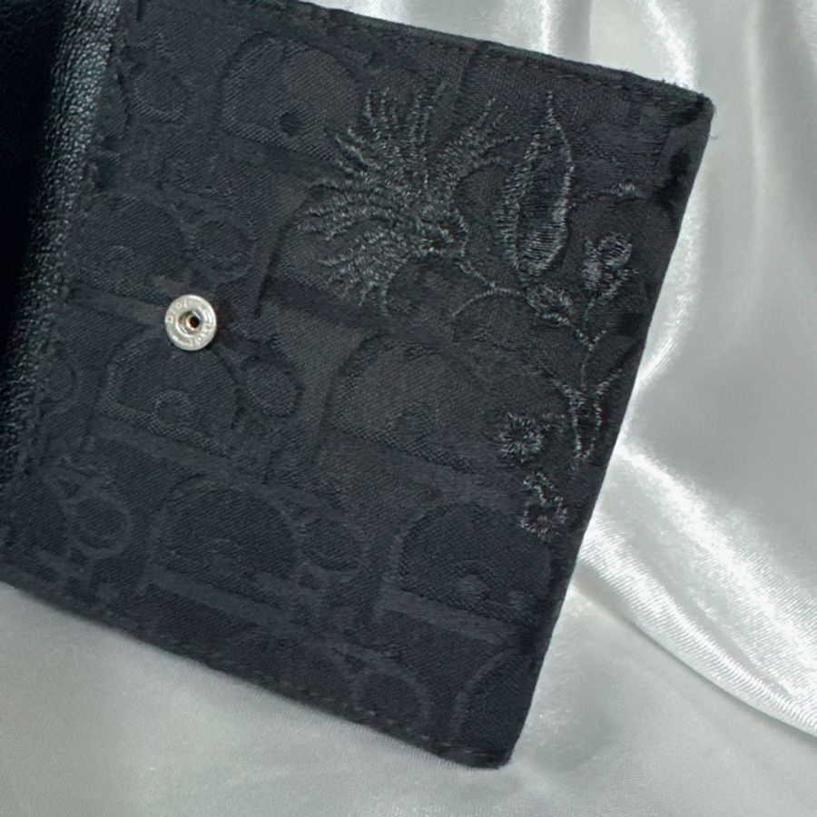 Christian Dior Saddle Flap Leather Wallet 牛皮拼老花兩摺多卡位實用性銀包-6