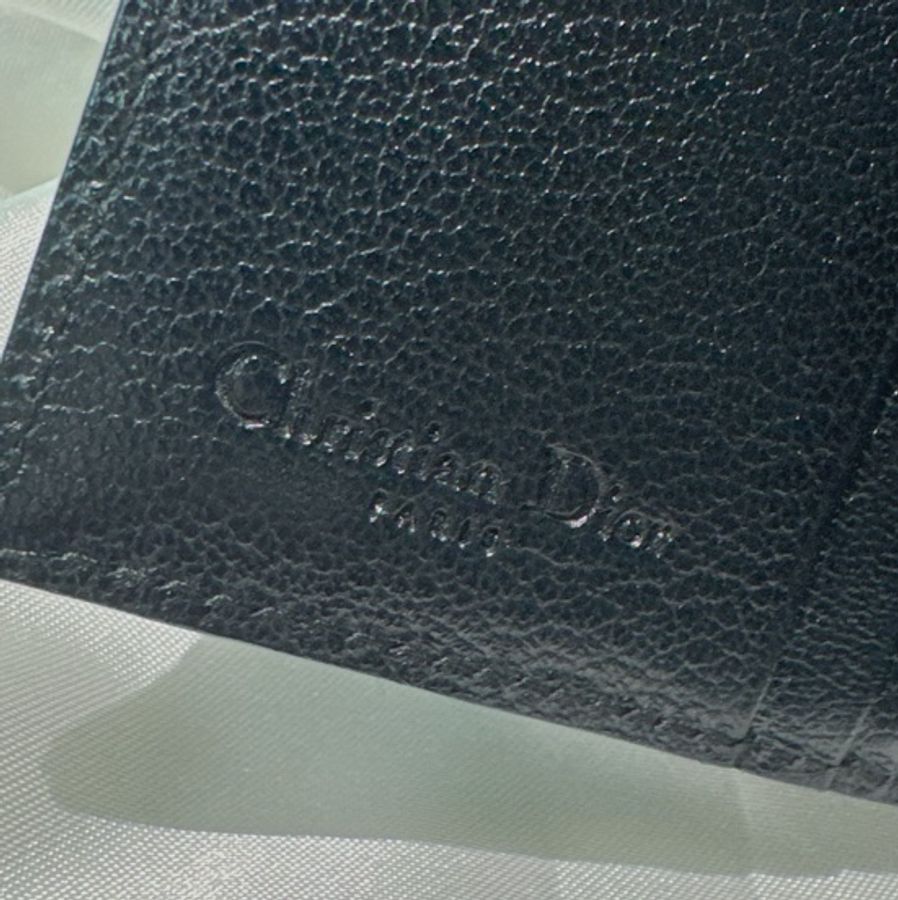 Christian Dior Saddle Flap Leather Wallet 牛皮拼老花兩摺多卡位實用性銀包-9