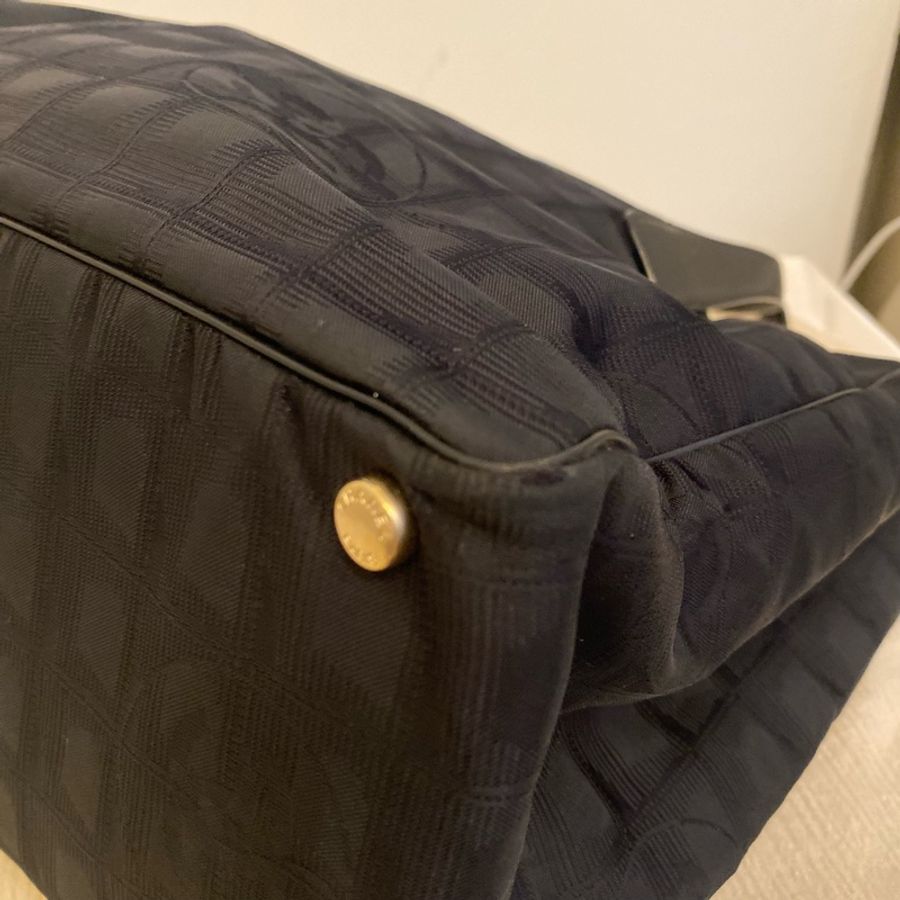 Chanel Coco mark nylon totebag 實用容量大手挽上膊袋-8