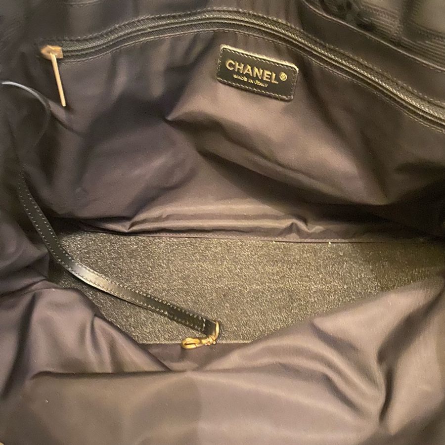 Chanel Coco mark nylon totebag 實用容量大手挽上膊袋-12