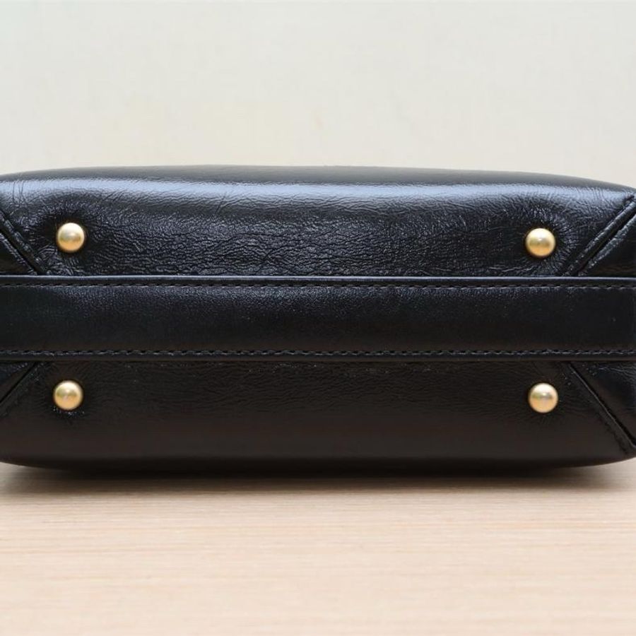 CHANEL(香奈兒) 24A 醫生包 小號 19.5cm 黑色 晶片開 金扣-3